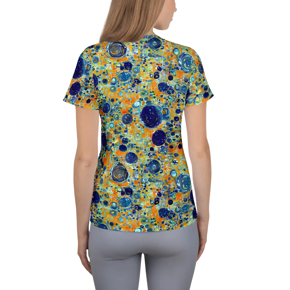 Solar Orbit on Women's Athletic T-Shirt — Back
