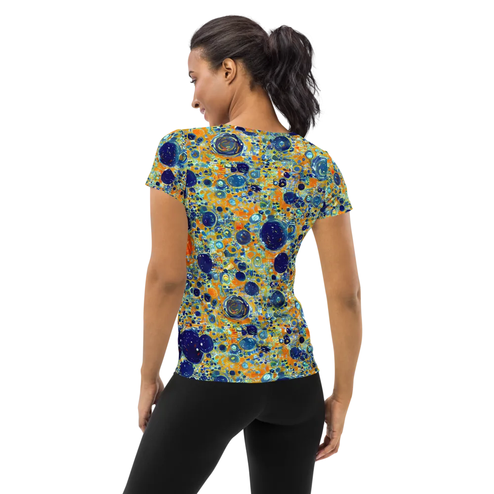 Solar Orbit on Women's Athletic T-Shirt — Back