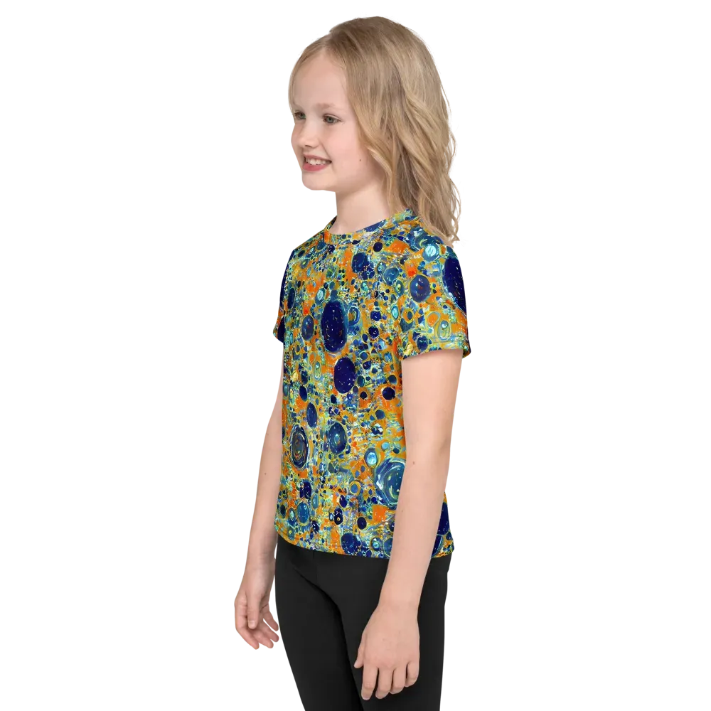 Solar Orbit on Kids Crew Neck T-Shirt — Left