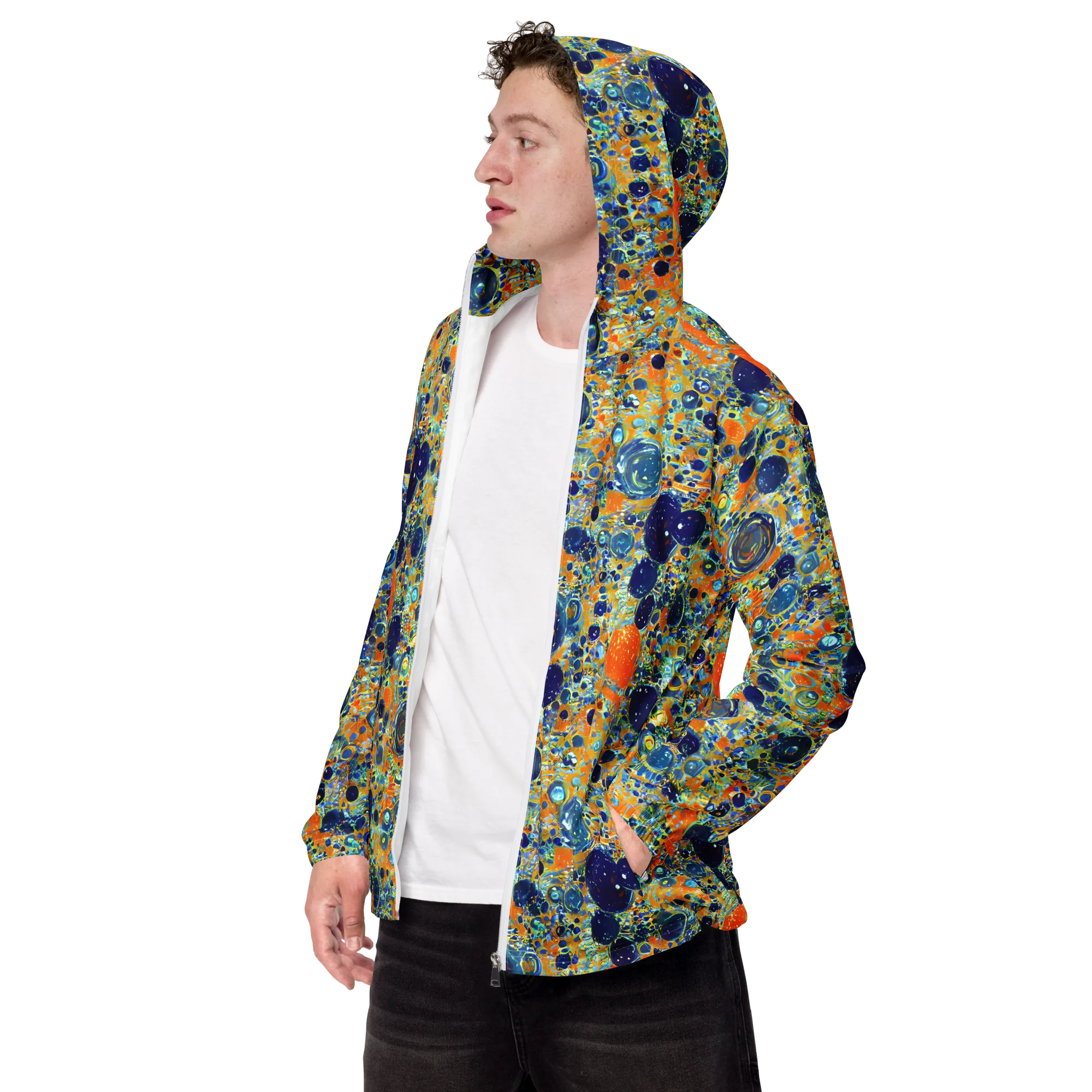 Solar Orbit on Men's Windbreaker — Left Front