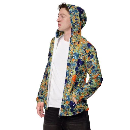 Solar Orbit on a Men's Windbreaker