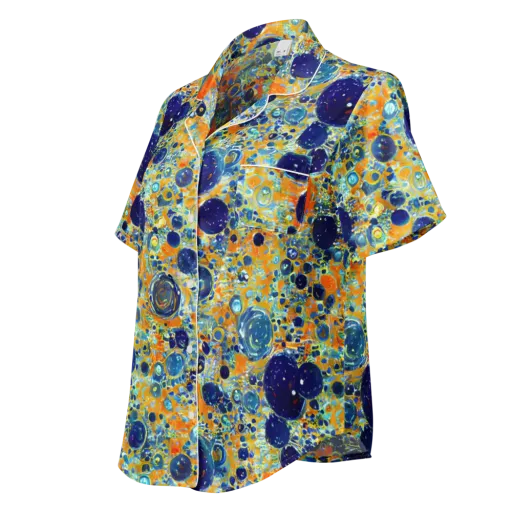 Solar Orbit on a Women's Short Sleeve Pajama Top