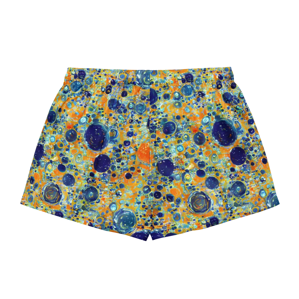 Solar Orbit on Women's Pajama Shorts — Back