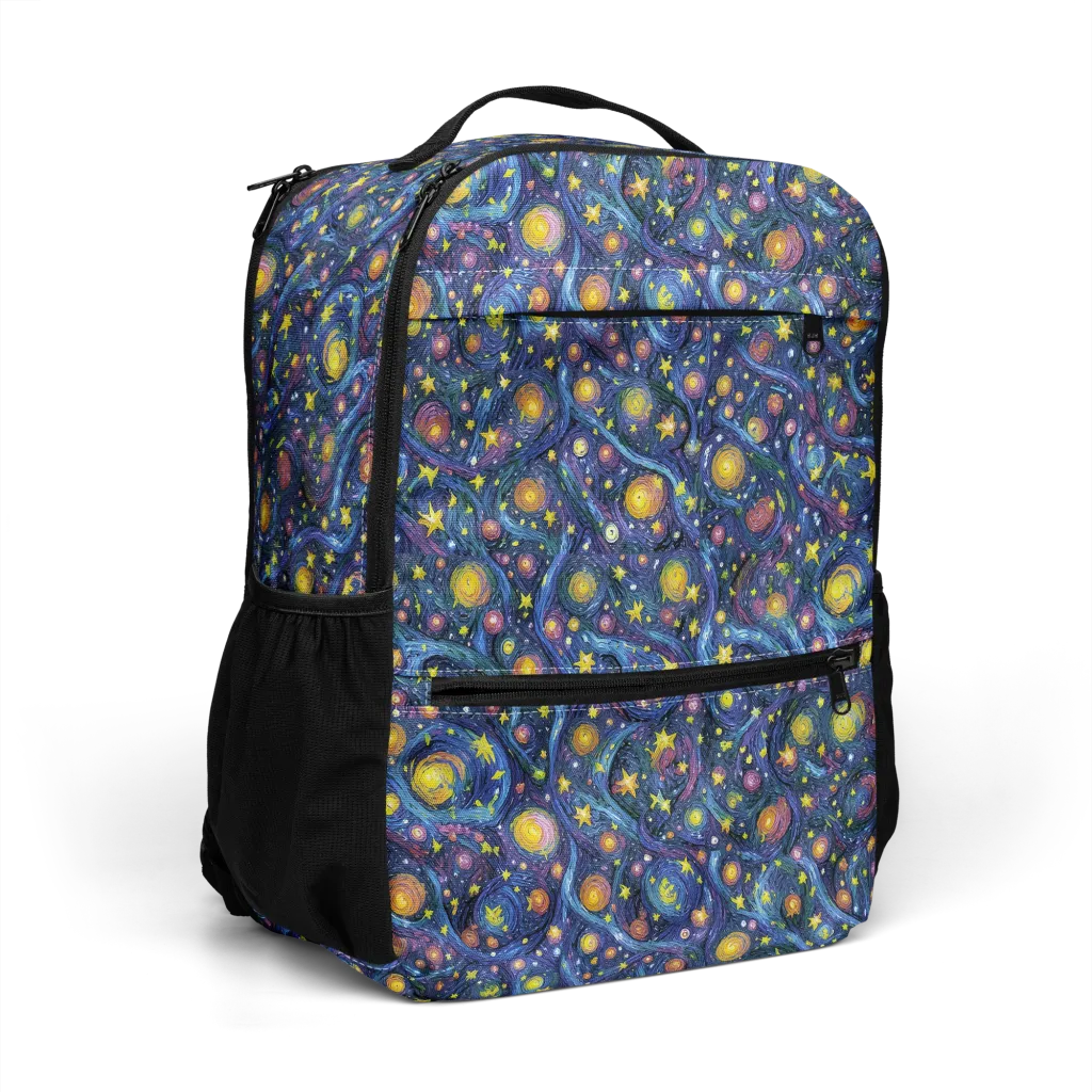 Starry Vortex on Utility Backpack — Right Front