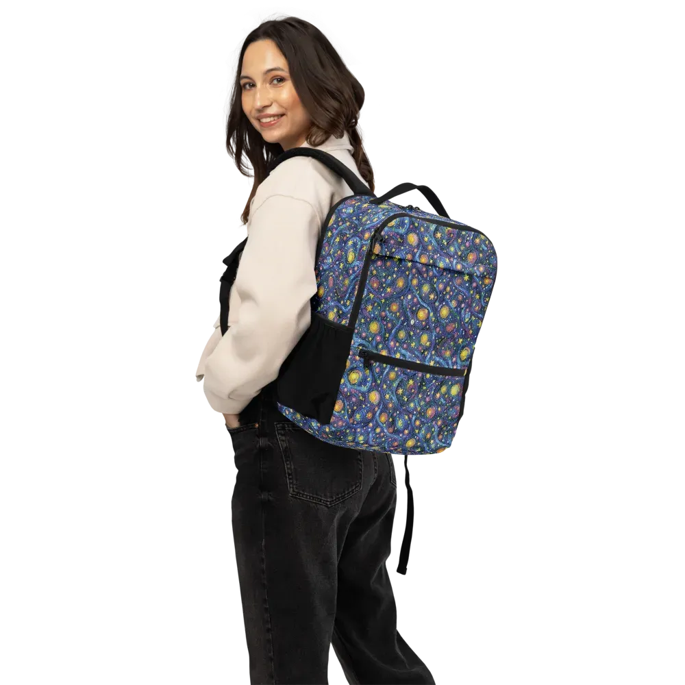 Starry Vortex on Utility Backpack — Back