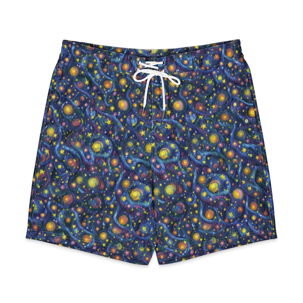 Starry Vortex on Men's Board Shorts — Front