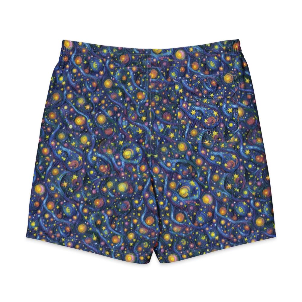 Starry Vortex on Men's Board Shorts — Back