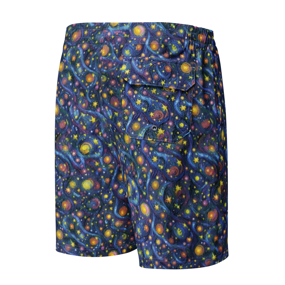 Starry Vortex on Men's Board Shorts — Back
