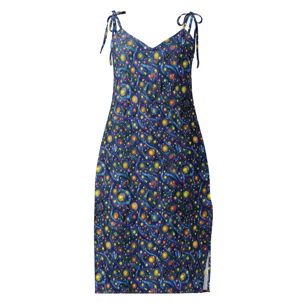 Starry Vortex on Slip Dress — Front