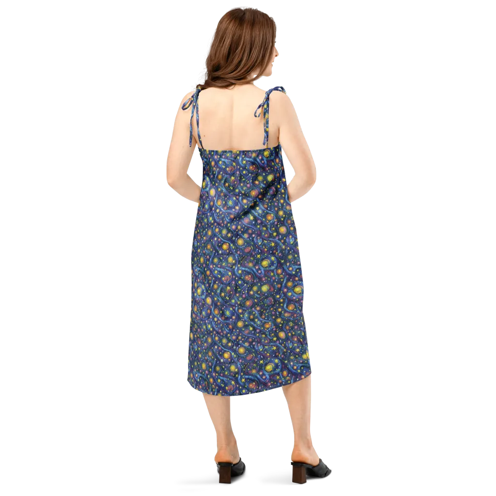 Starry Vortex on Slip Dress — Back
