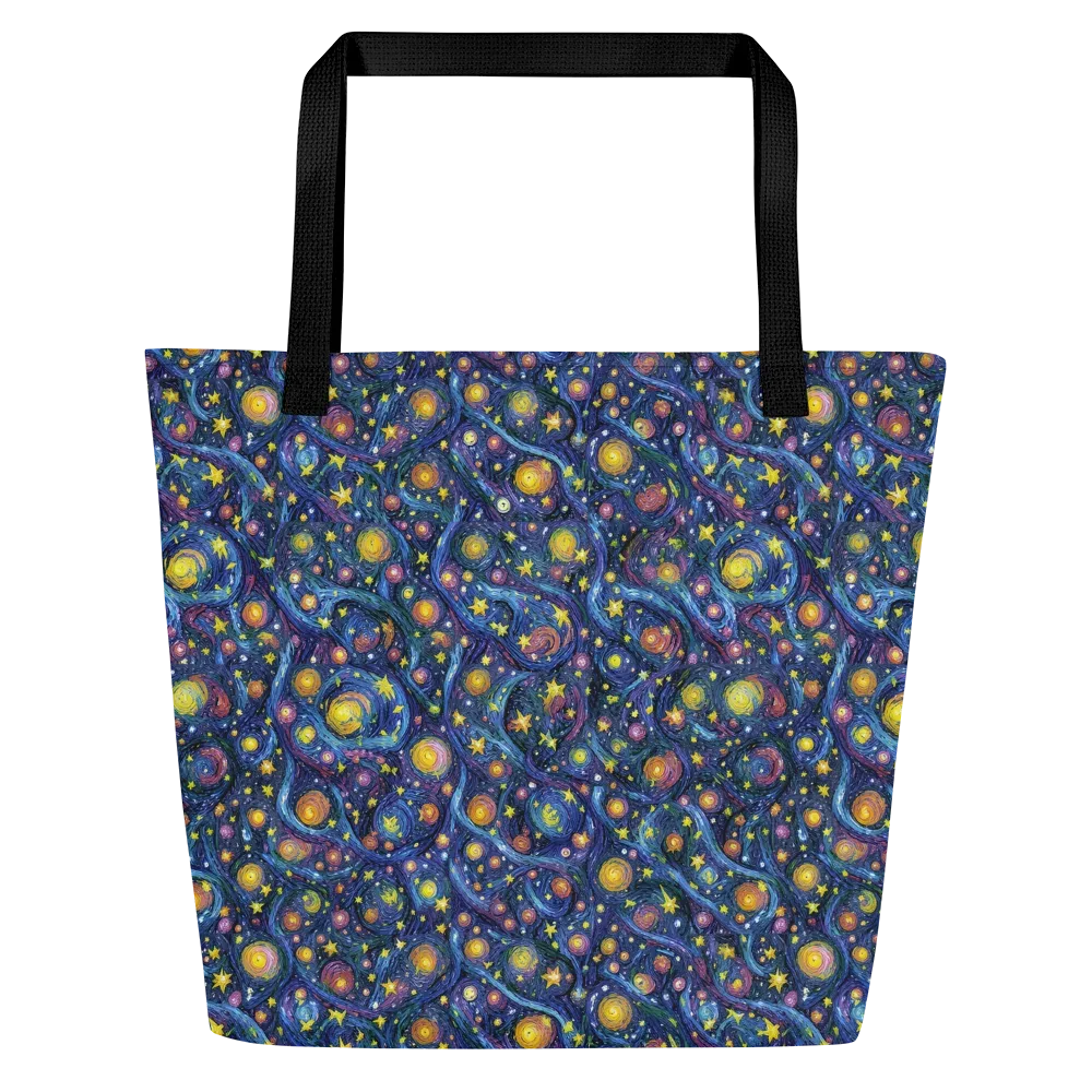 Starry Vortex on Large Tote Bag W/ Pocket — Front