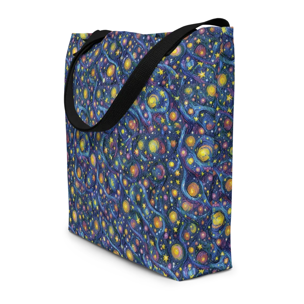 Starry Vortex on Large Tote Bag W/ Pocket — Front