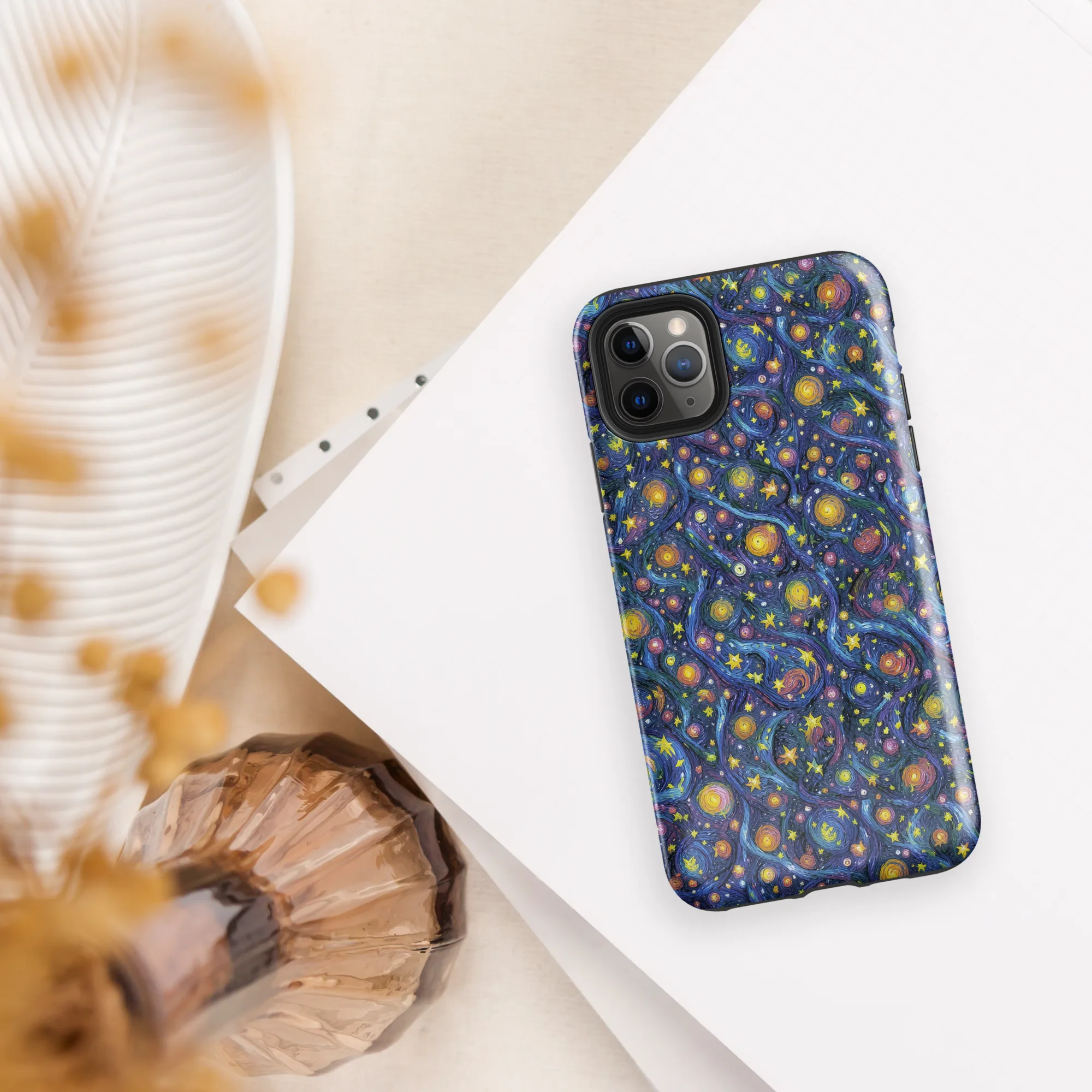 Starry Vortex on Tough Case for iPhone® — Front