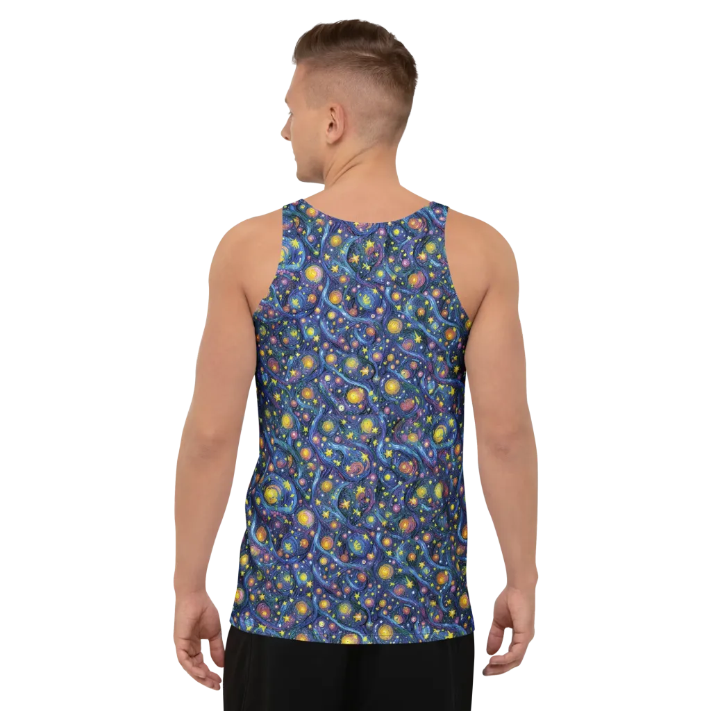 Starry Vortex on Men's Tank Top — Back