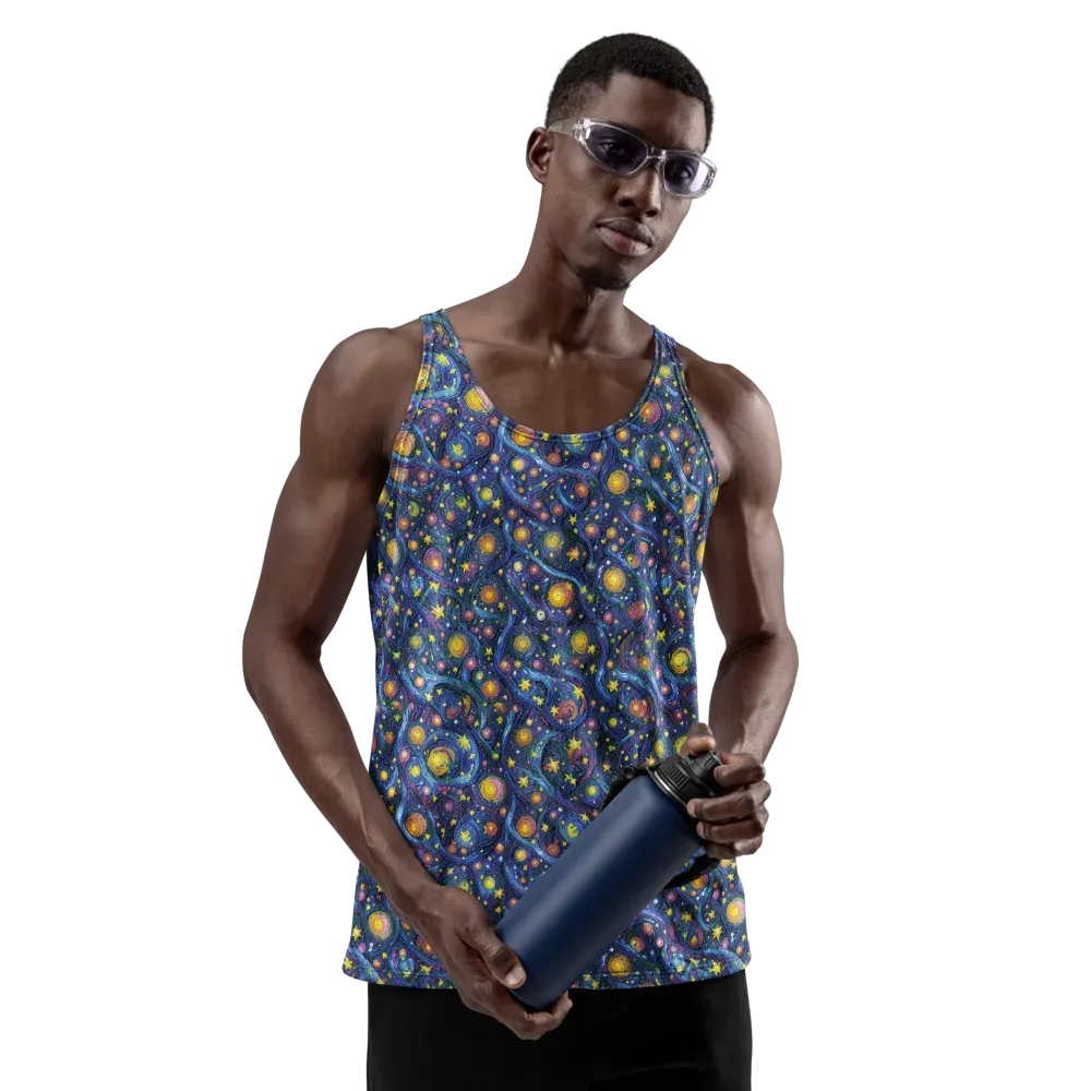 Starry Vortex on Men's Tank Top — Front
