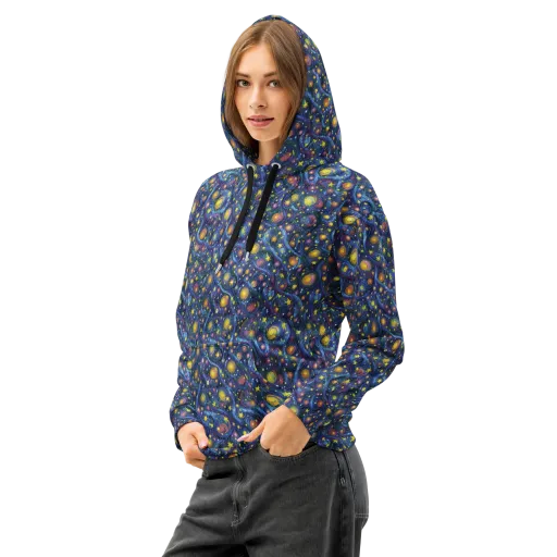 Starry Vortex on a Cotton Hoodie