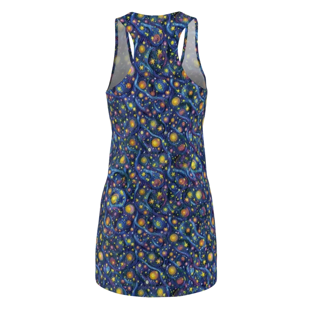 Starry Vortex on Racerback Dress — Back