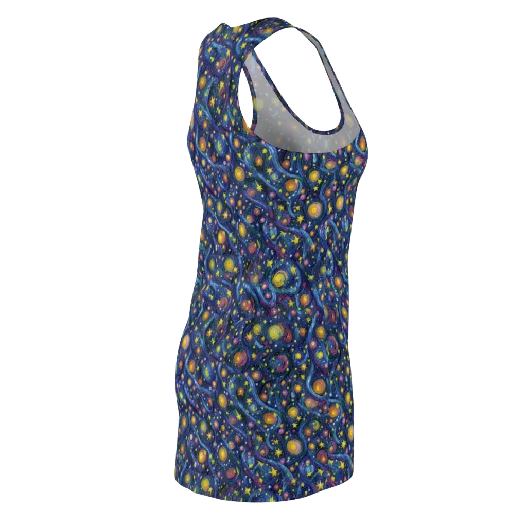Starry Vortex on Racerback Dress — Back Side