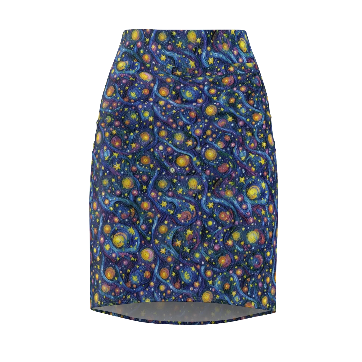 Starry Vortex on Pencil Skirt — Front