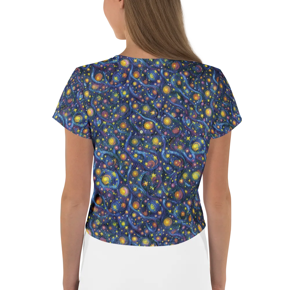 Starry Vortex on Crop Tee — Back