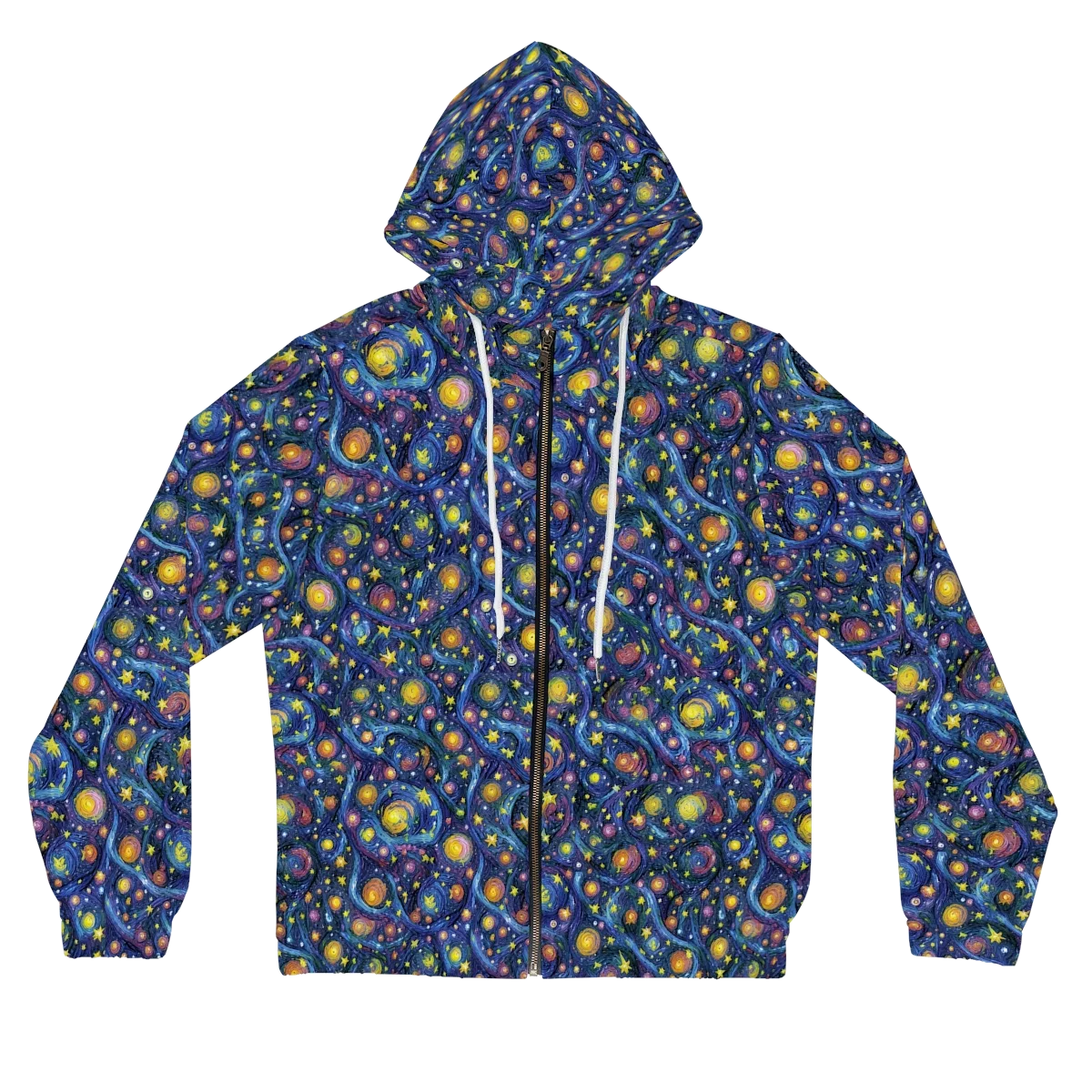 Starry Vortex on Women's Full-Zip Hoodie — Front
