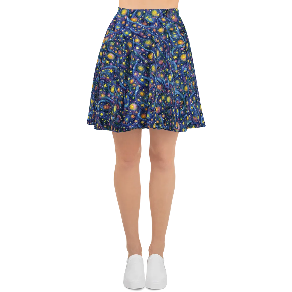 Starry Vortex on Skater Skirt — Front