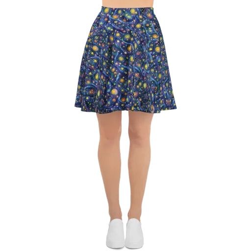 Starry Vortex on a Skater Skirt