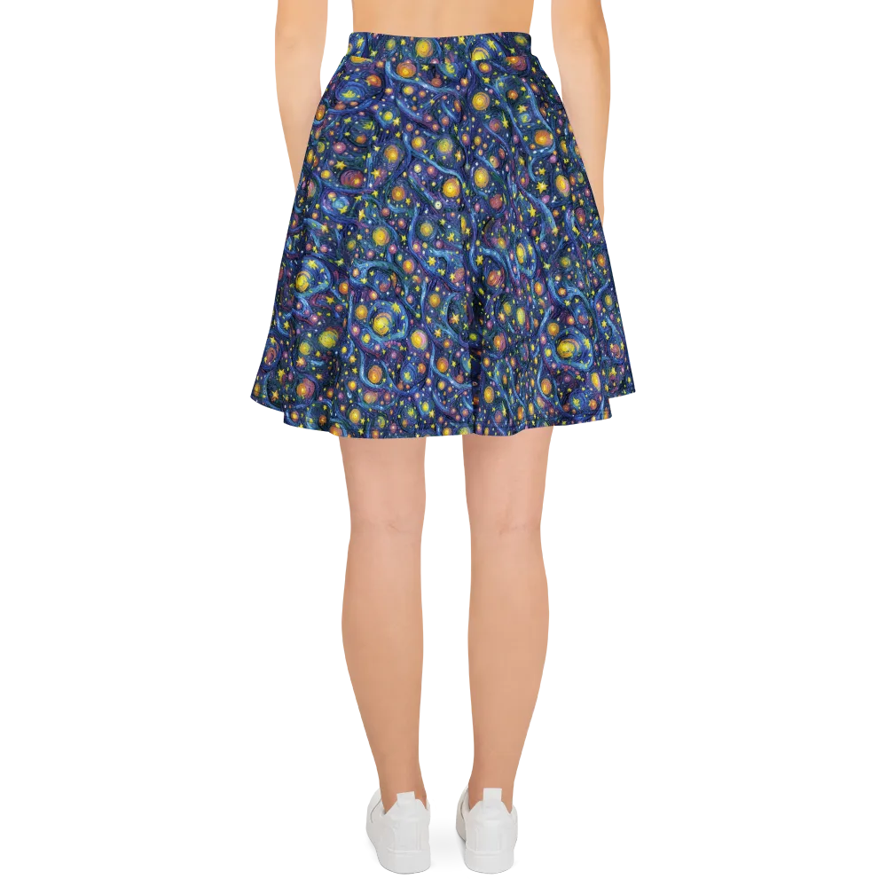 Starry Vortex on Skater Skirt — Back