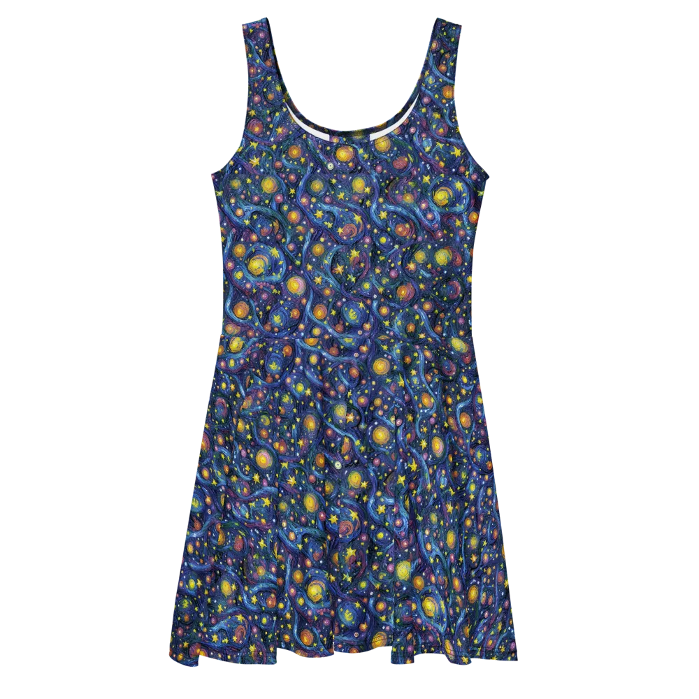 Starry Vortex on Skater Dress — Front