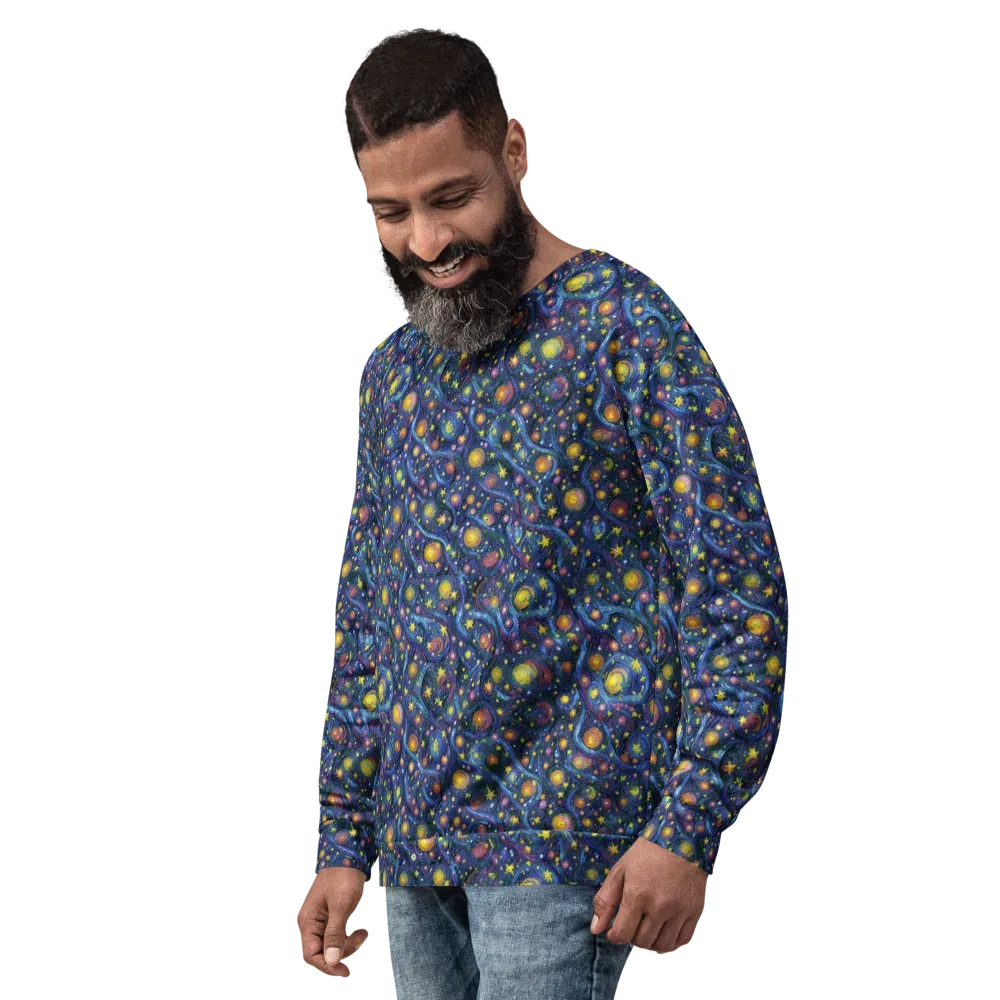 Starry Vortex on Sweatshirt — Left Front