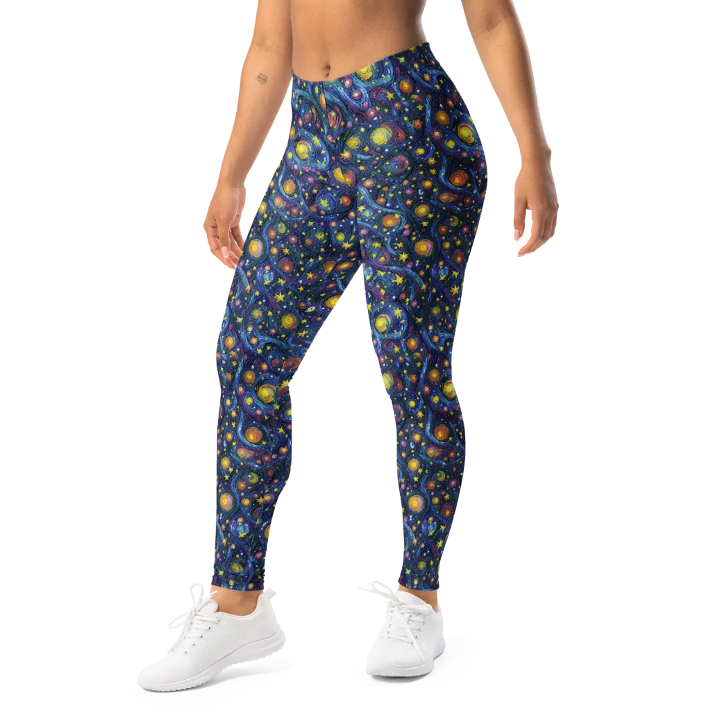 Starry Vortex on Leggings — Left Front