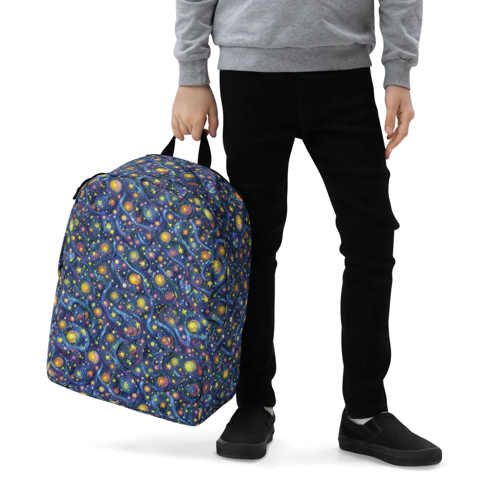 Starry Vortex on Minimalist Backpack — Zoomed-in
