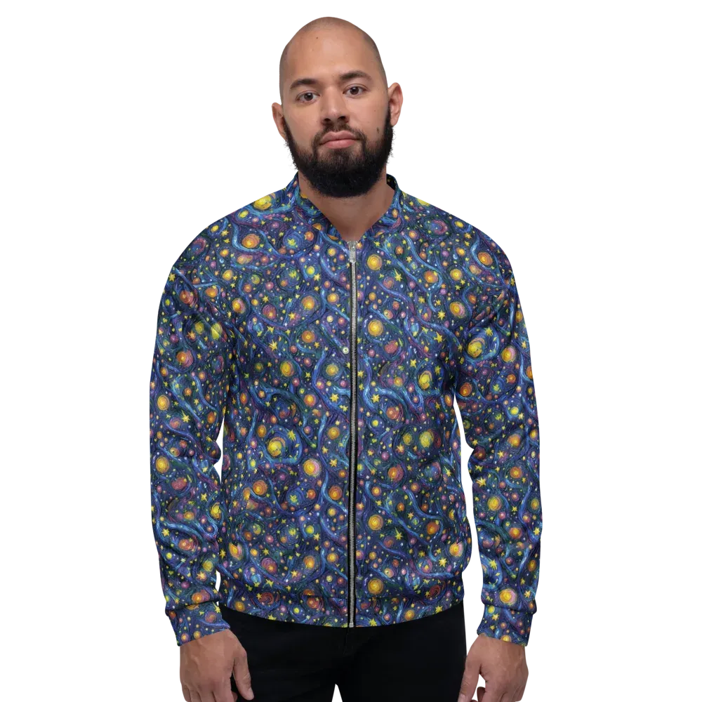 Starry Vortex on Bomber Jacket — Front