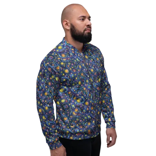 Starry Vortex on a Bomber Jacket