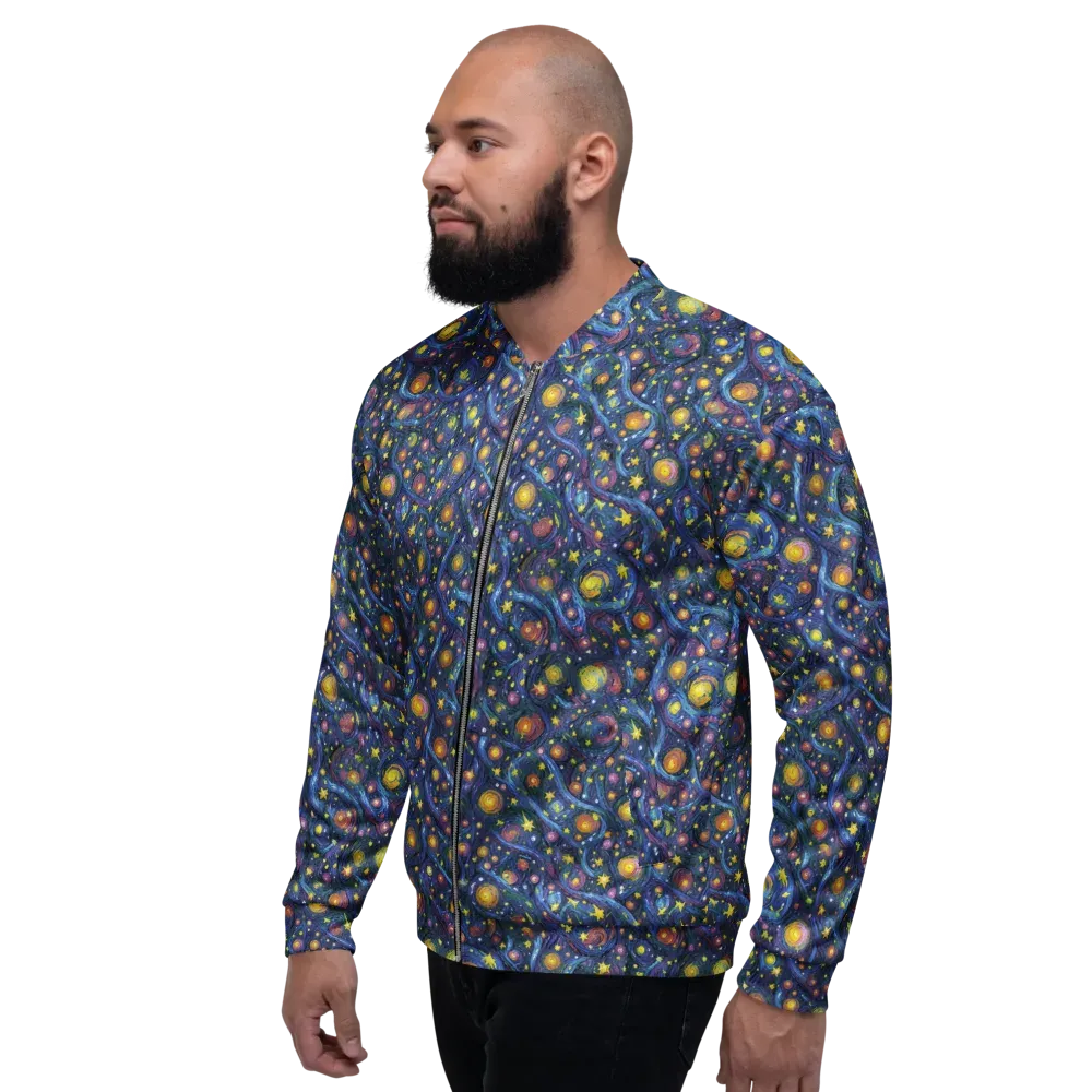 Starry Vortex on Bomber Jacket — Left