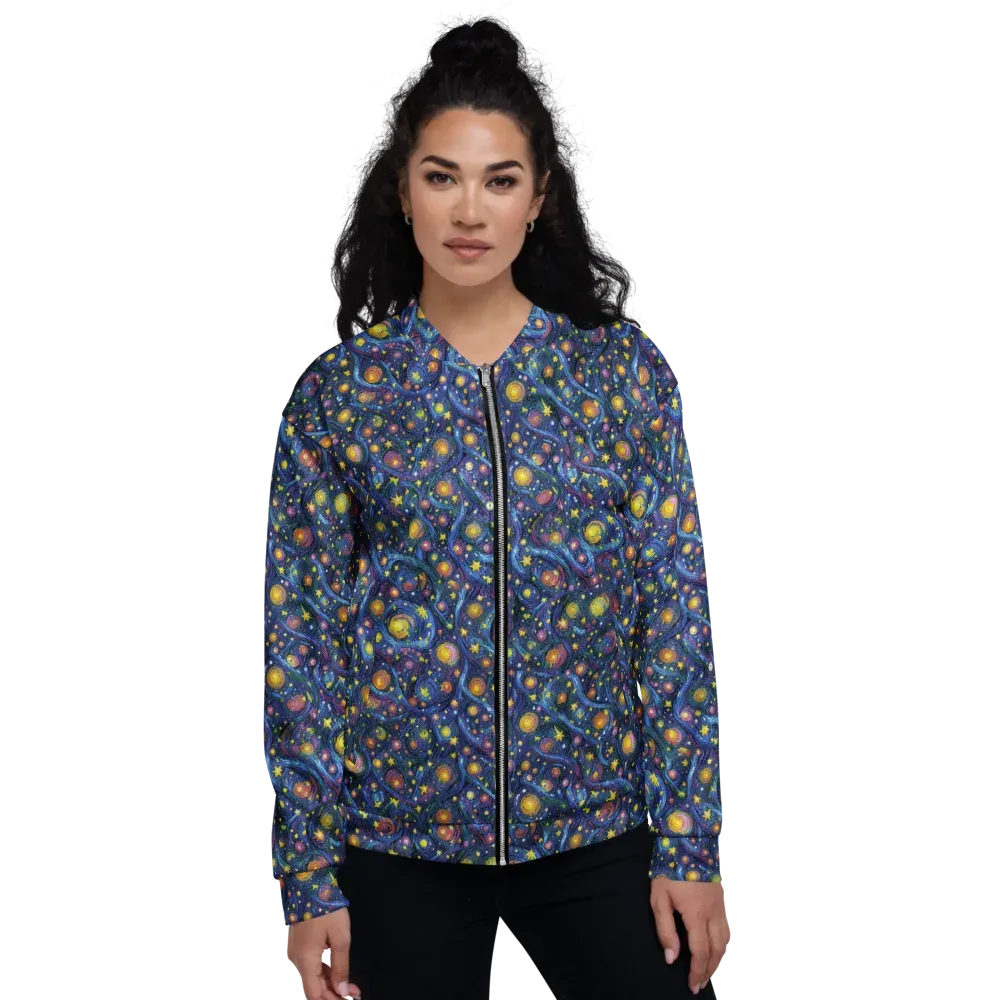 Starry Vortex on Bomber Jacket — Front