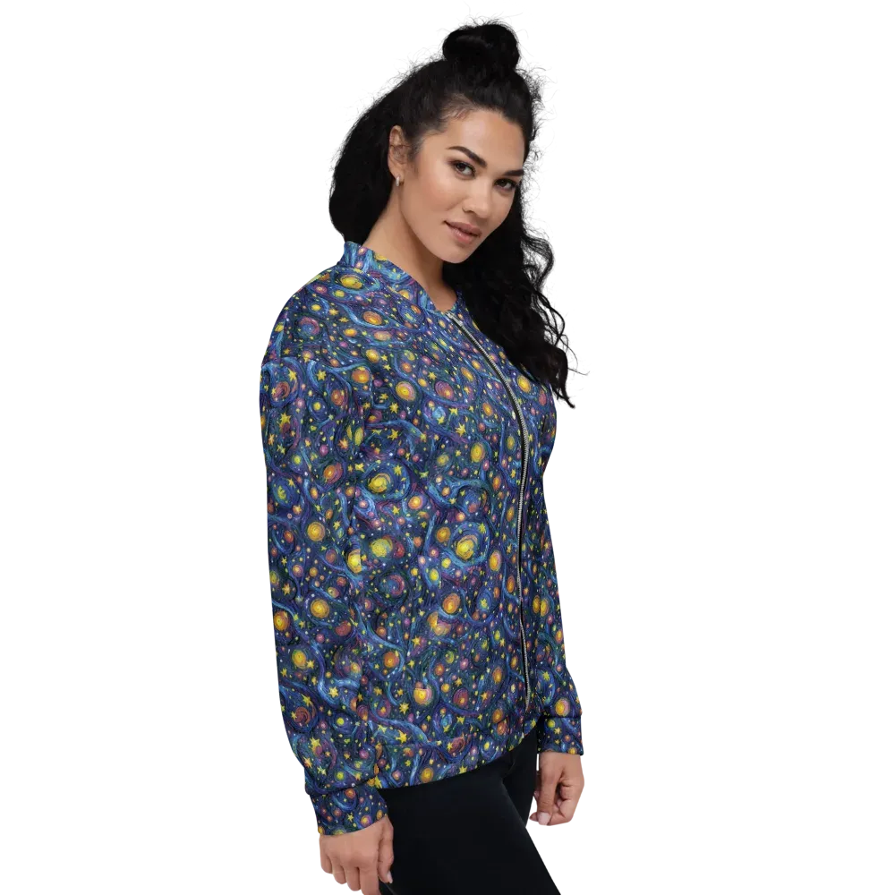 Starry Vortex on Bomber Jacket — Right