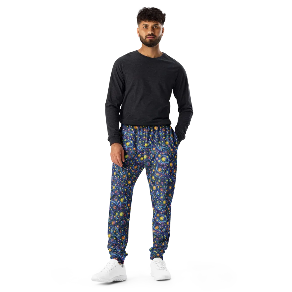 Starry Vortex on Men's Joggers — Front