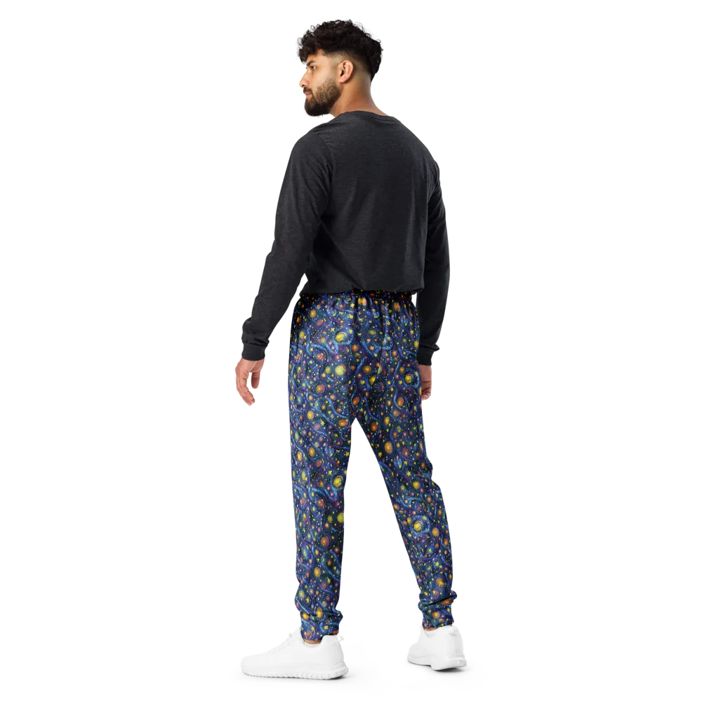 Starry Vortex on Men's Joggers — Back