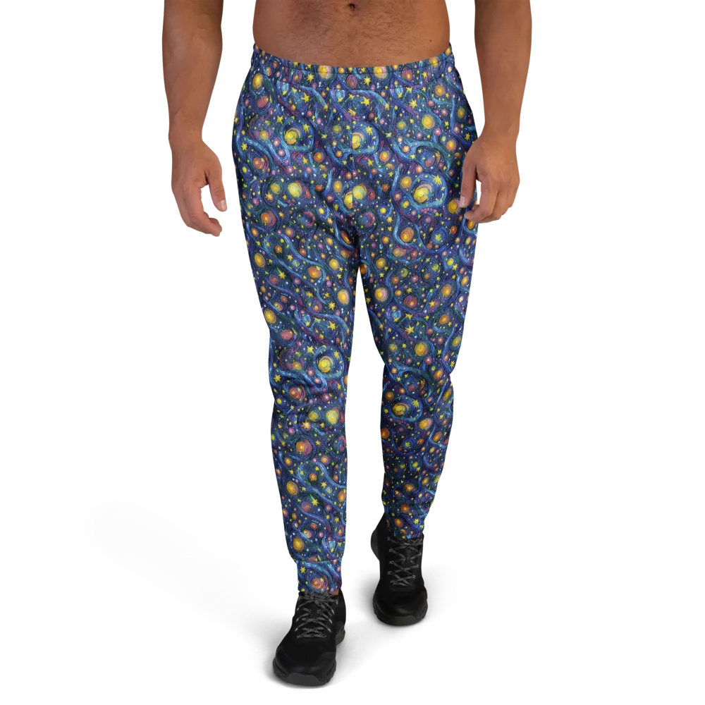 Starry Vortex on Men's Joggers — Front