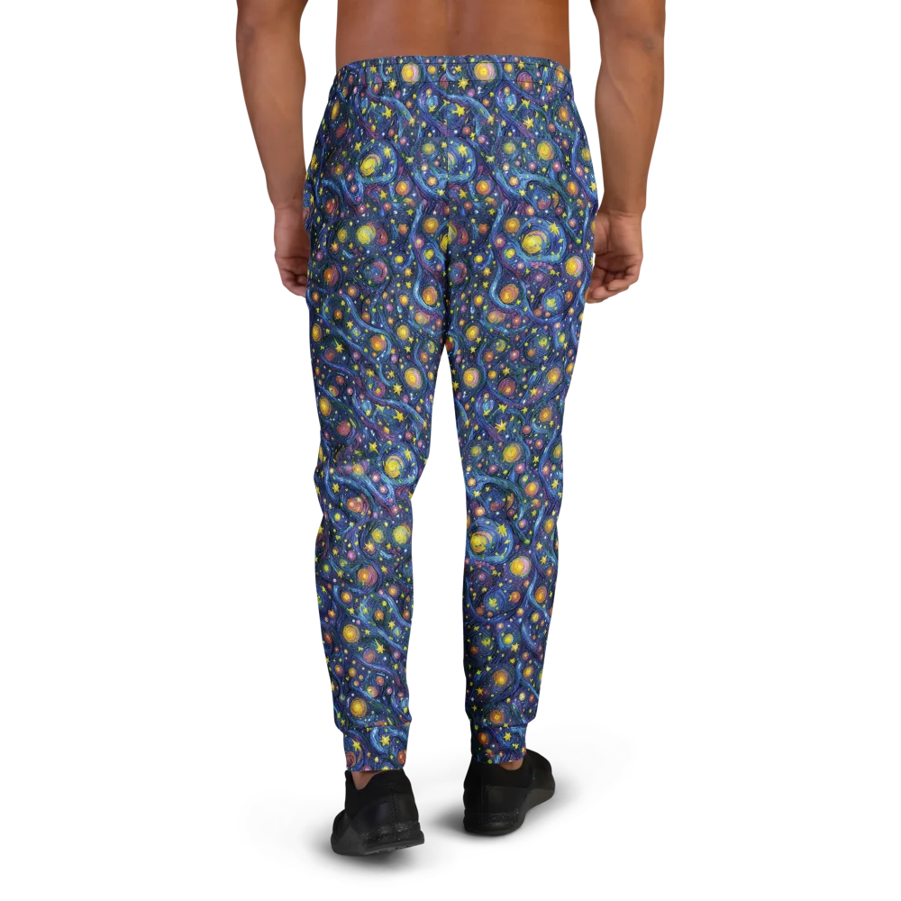 Starry Vortex on Men's Joggers — Back