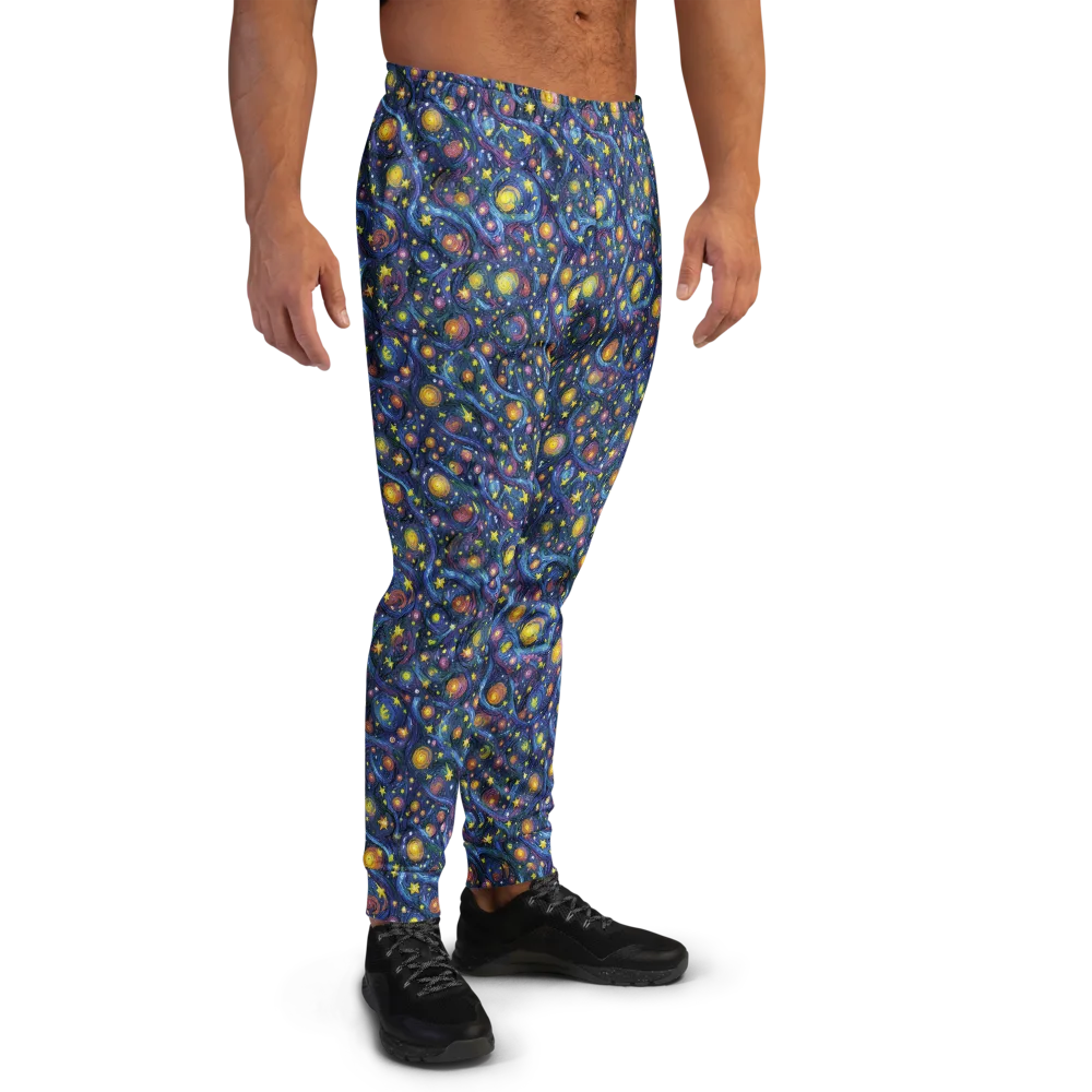 Starry Vortex on Men's Joggers — Right