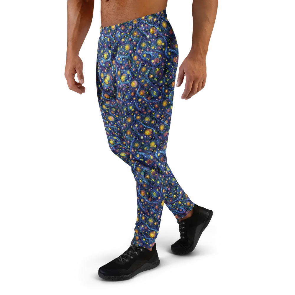 Starry Vortex on Men's Joggers — Left