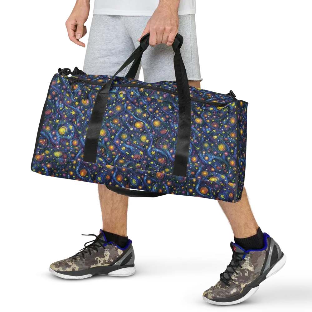 Starry Vortex on Duffle Bag — Front
