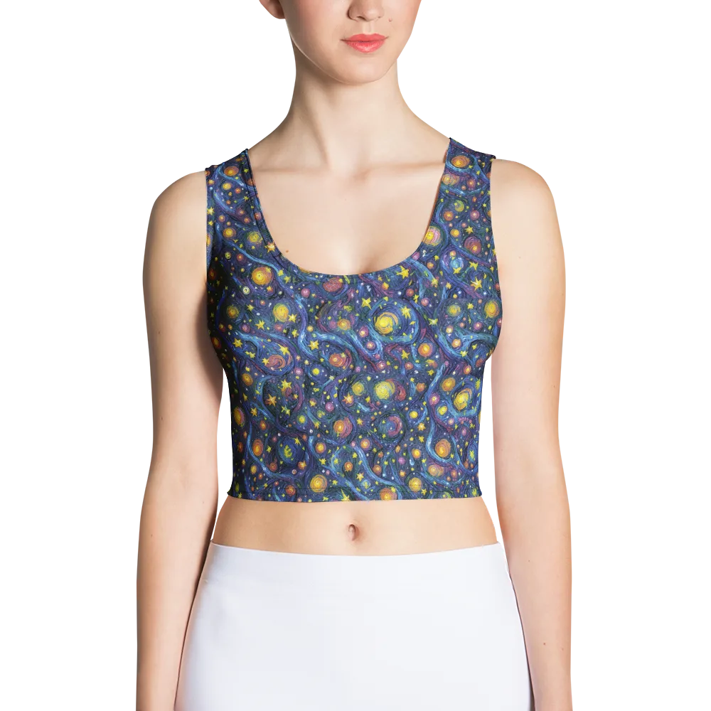 Starry Vortex on Crop Top — Front