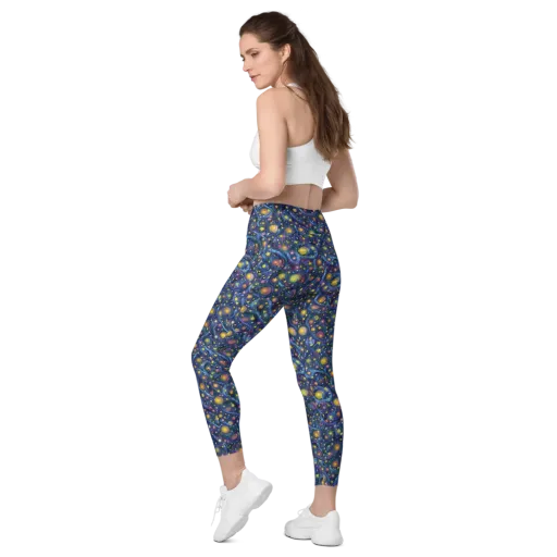 Starry Vortex on a Leggings with Pockets