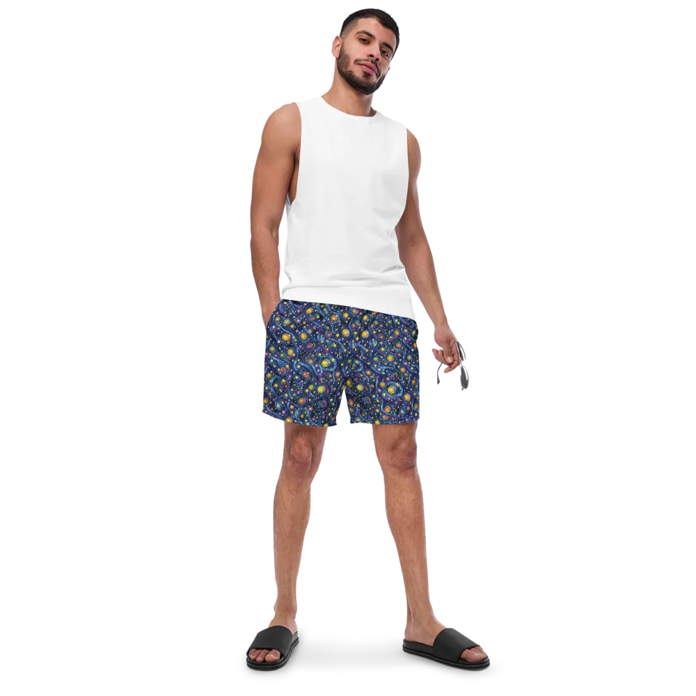 Starry Vortex on Swim Trunks — Front