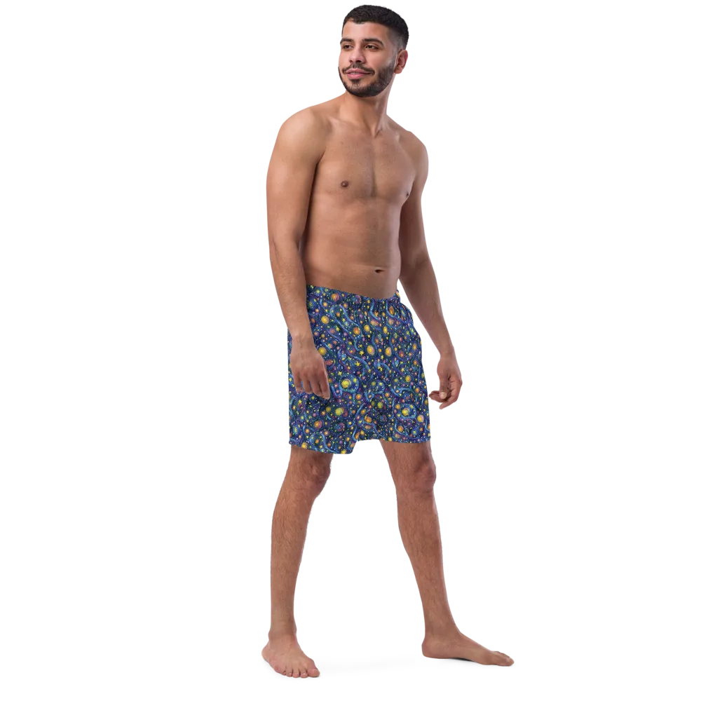 Starry Vortex on Swim Trunks — Right Front