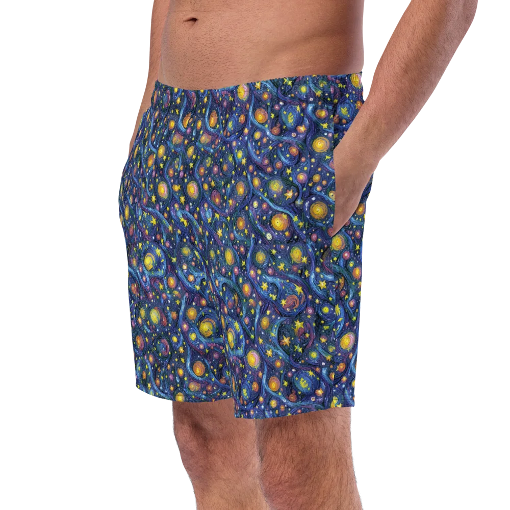 Starry Vortex on Swim Trunks — Left Front