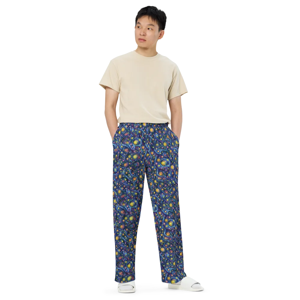 Starry Vortex on Wide-Leg Pants — Front